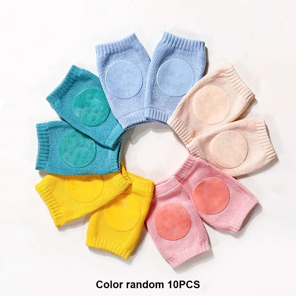 

Baby Knee Pad Kids Safety Crawling Elbow Cushion Infants Toddlers Protector Safety Kneepad Leg Warmer Accessories Color Random