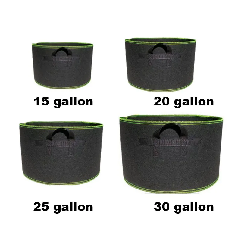 

15 20 25 30 gallon Grow Bags Vegetable plant tree pots strawberry fabric garden tool growing Flower jardin