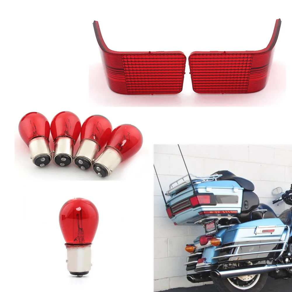 

Motorcycle Taillight Brake Light DRL Red Lens Bulbs For Harley Tour Pack Touring FLHTCU FLHTCUI FLTCU FLTCUI Electra Glide -13