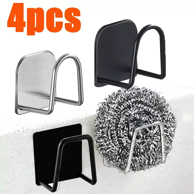 

2023NEW Sponges Racks Self Self Adhesive Stainless Steel Sink Sponges Drain Drying Rack Kitchen Sink Accessories Storage Holders