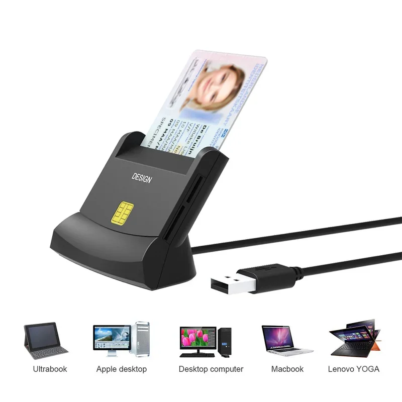 Wiisdatek USB 2 0 устройство для чтения смарт-карт памяти ID Bank EMV IC чип чтения/записи