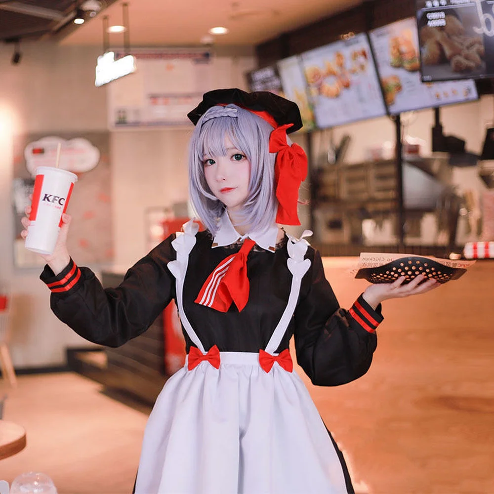 

Genshin Impact X KFC Noelle Maid Costume Cosplay Costume Game Cosplay for Women Lolita Dress Girl Jk Uniform