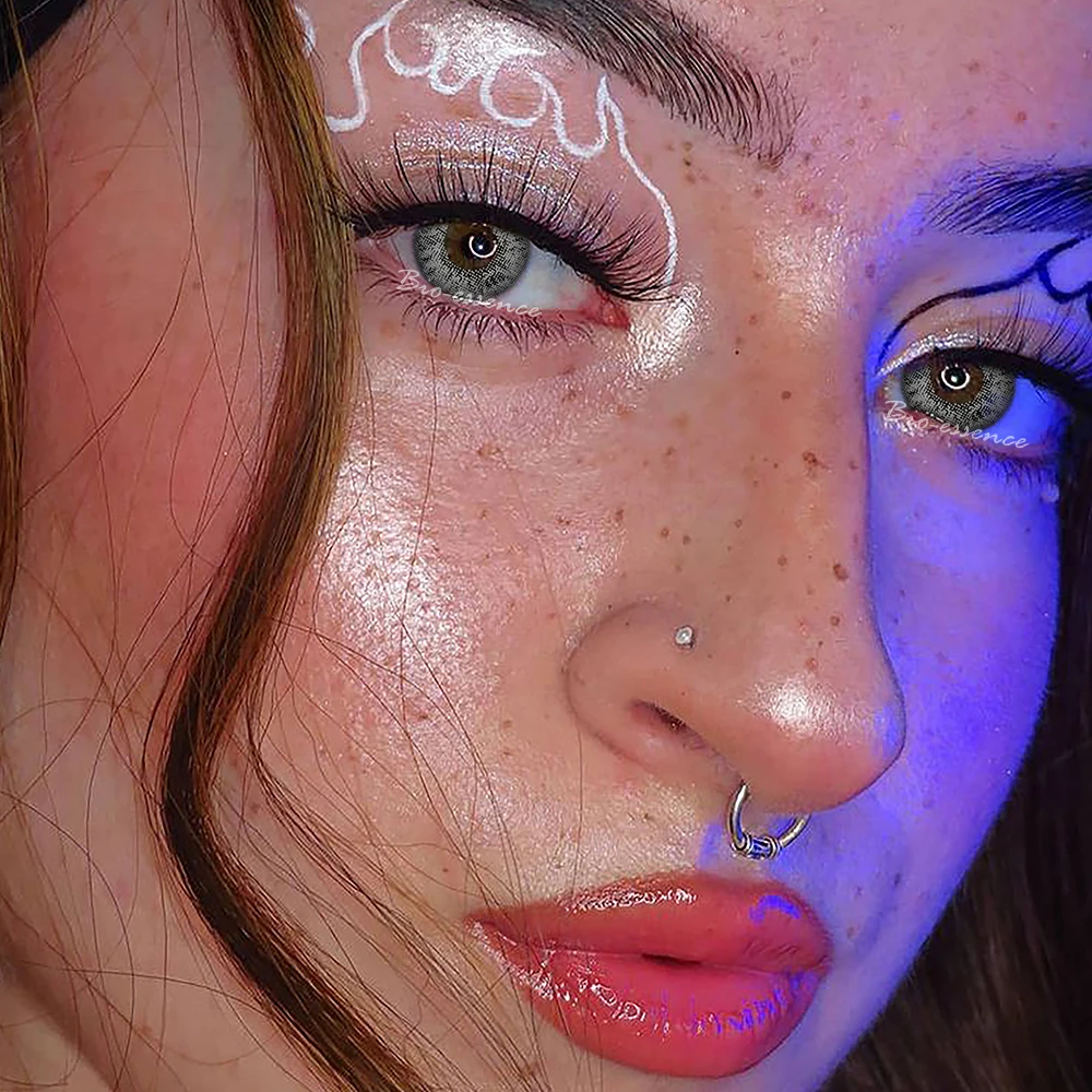 irislens official 1pair2pcs color contact lenses blue three tone series turquoise fashion eye contacts with color wholesale free global shipping