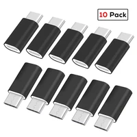 10 pack usb adapter usb type c to micro usb otg cable type c converter connector for samsung a50 a51 a52 a71 a72 huawei xiaomi