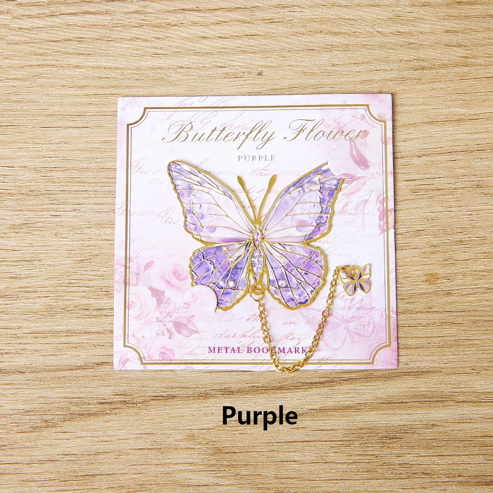 

Металлическая закладка с бабочкой