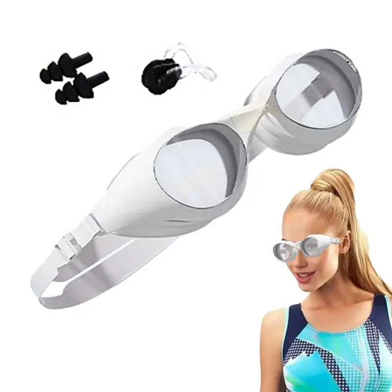 

Swim Goggles For Women High Definition Swimming Goggles Silicone Swimming Glasses UV Protection Adjustable Waterproof Eyewear