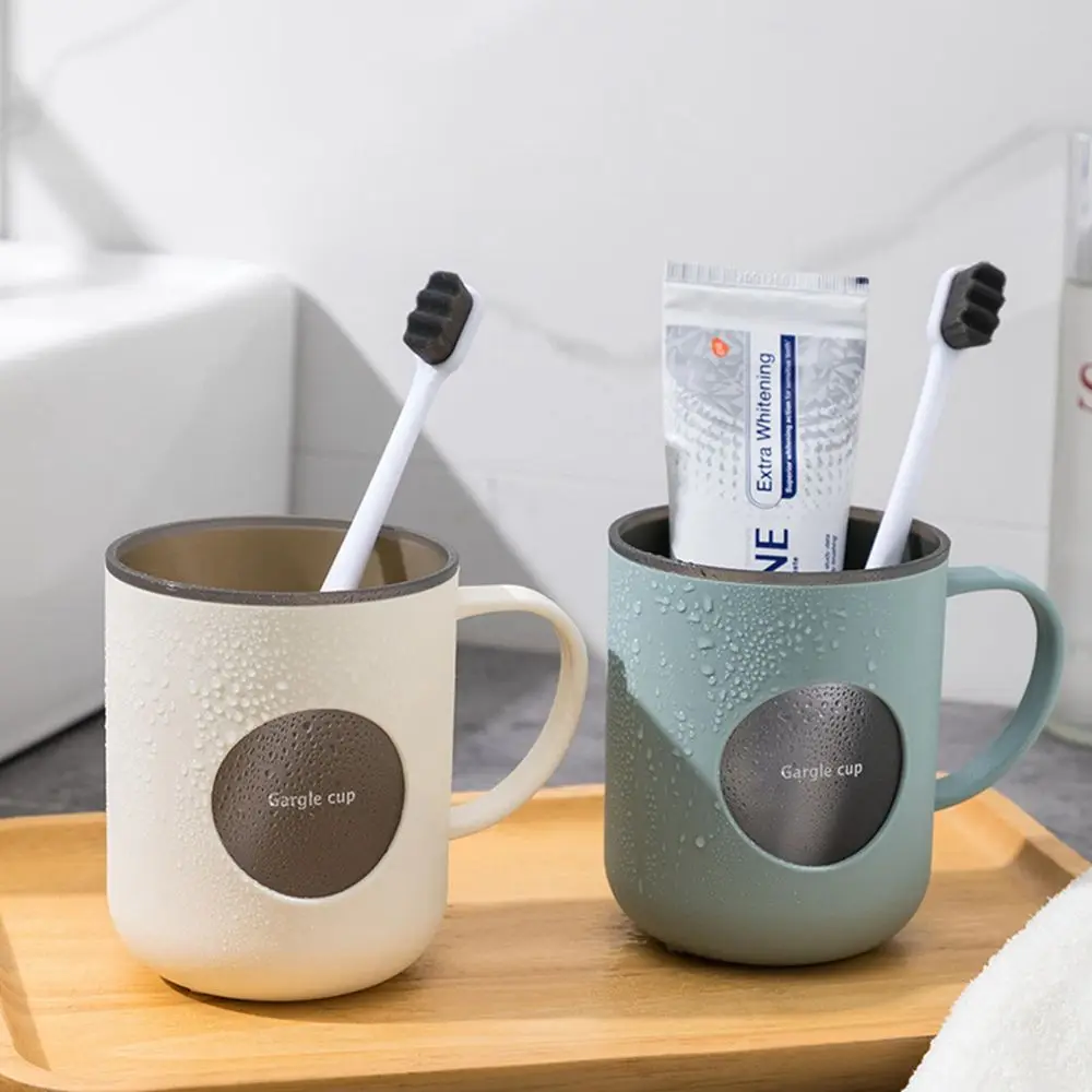

Simple Solid Color Mouthwash Cup Modern Style Coffee Tea Water Mug Travel Portable Gargle Cup Bathroom Accessories