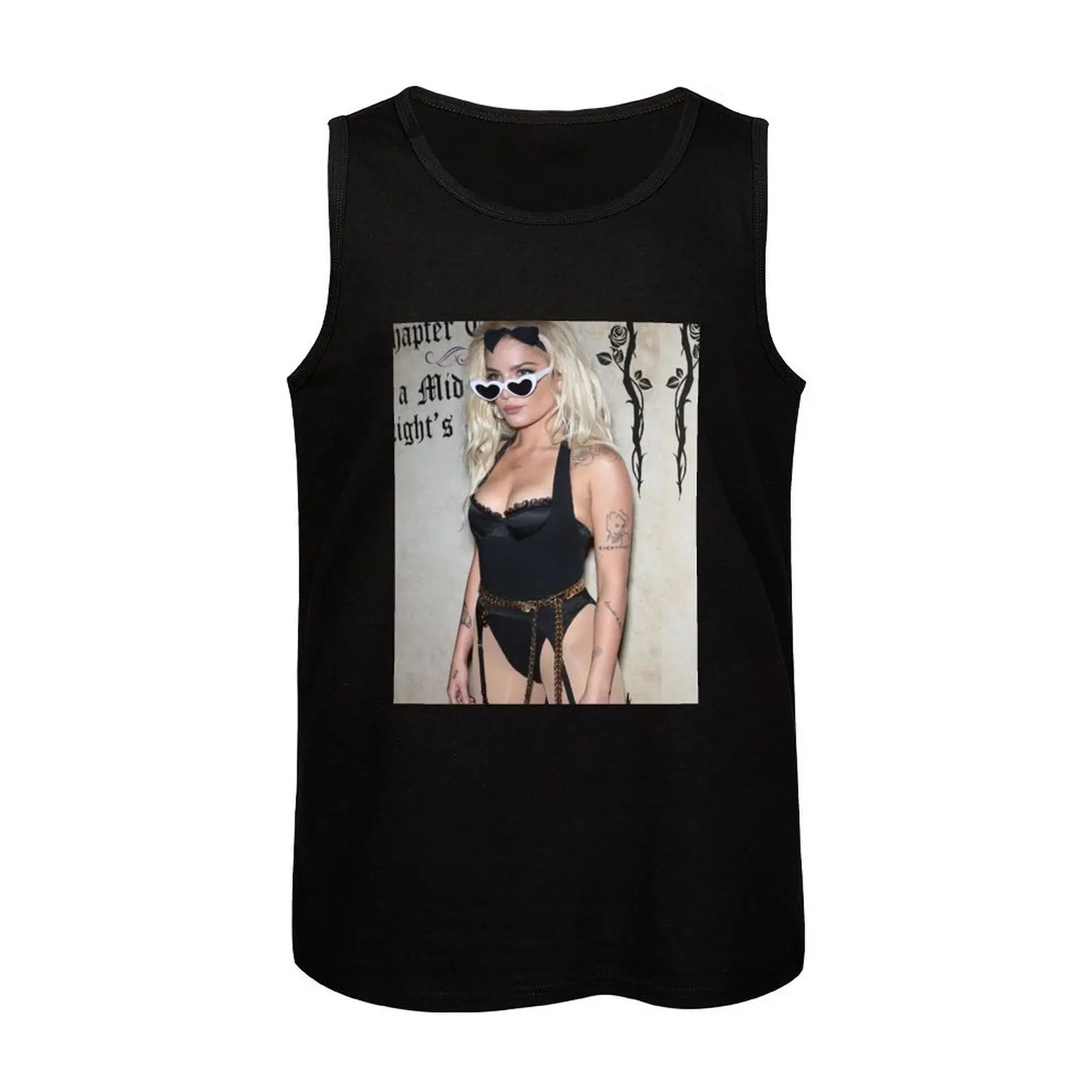 Halsey Tank Top Мужская летняя одежда для бодибилдинга мужская футболка спортзала