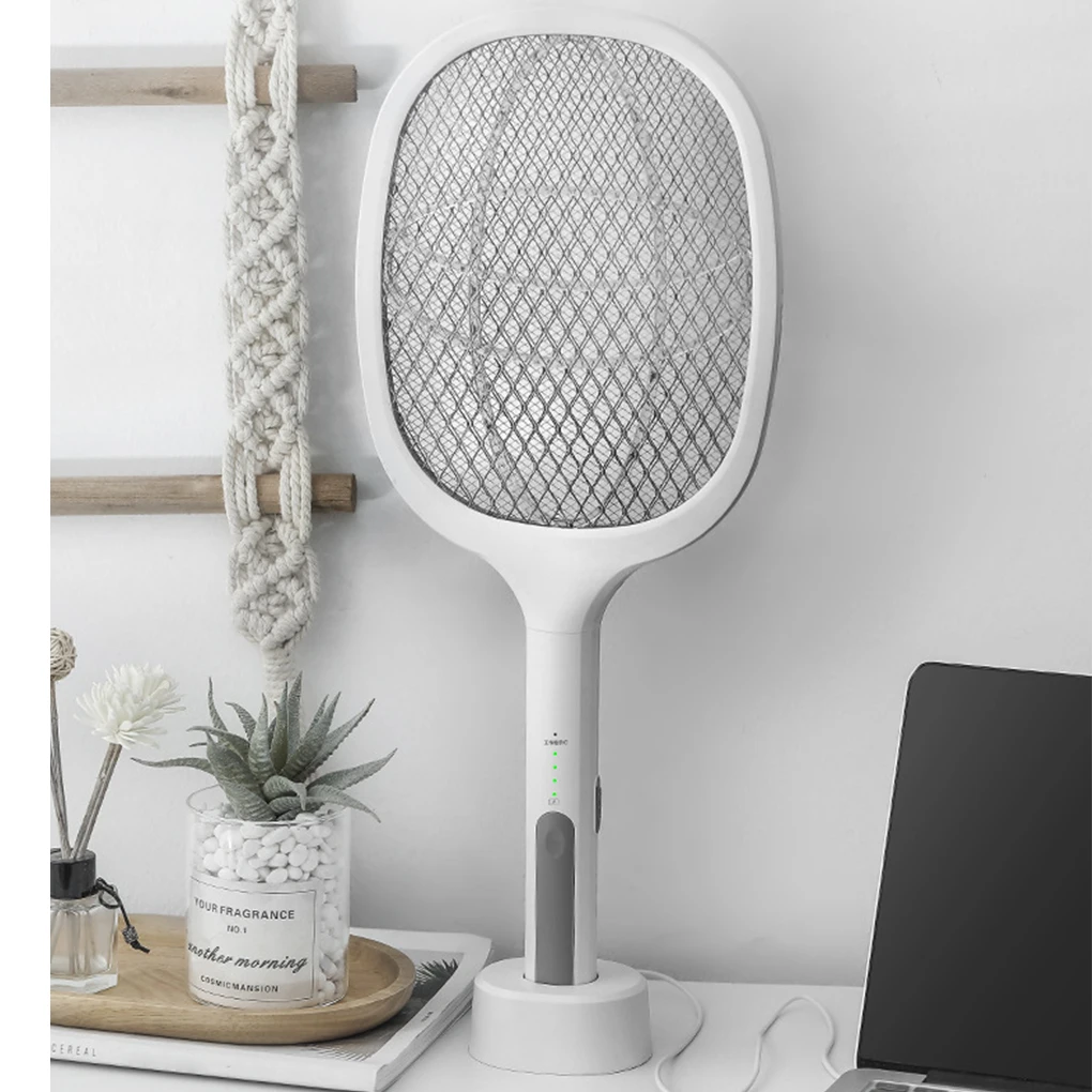 

New Mosquito Killer Lamp USB Rechargeable Electric Mosquito Killer Racket Fly Swatter Repellent Lamp With Purple Lamp Seduction