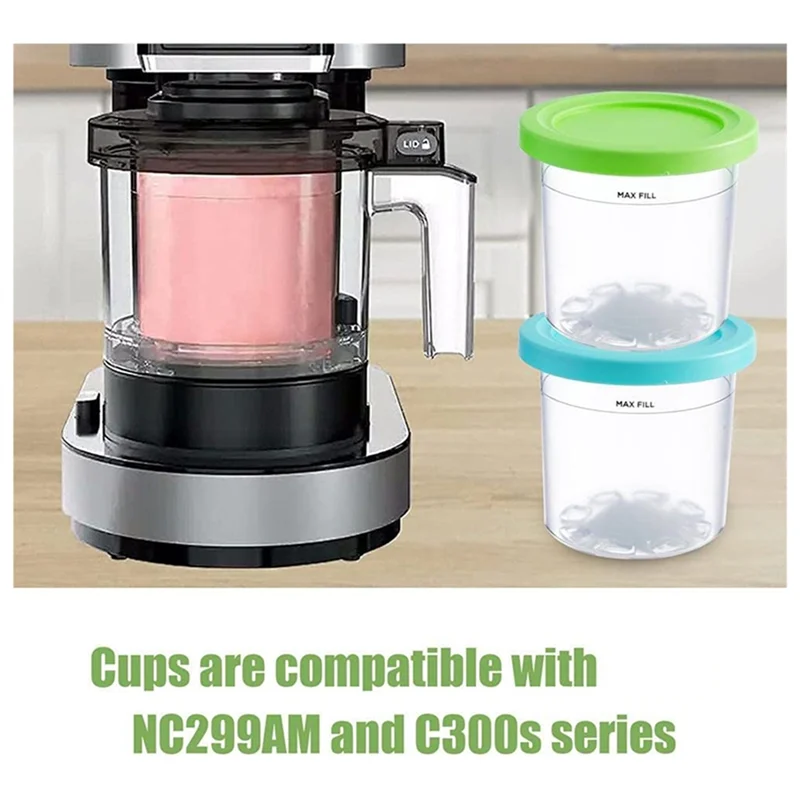 4 шт. чашка для мороженого ниндзя серия NC299AM C300S многоразовая банка хранения Gelato