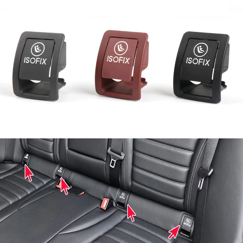 

For Mercedes-Benz C-Class W205 2015-2021 1pcs Child Seat Cover Rear Seat Isofix Cover Car Rear Child Seat Safety ISOFix Cover