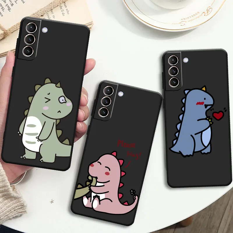 

Little Dinosaur Cute Case For Samsung Galaxy S20 S22 Ultra S21 S23 FE S10 S9 Plus Note 20 10 Lite 9 Soft Phone Cover Shell