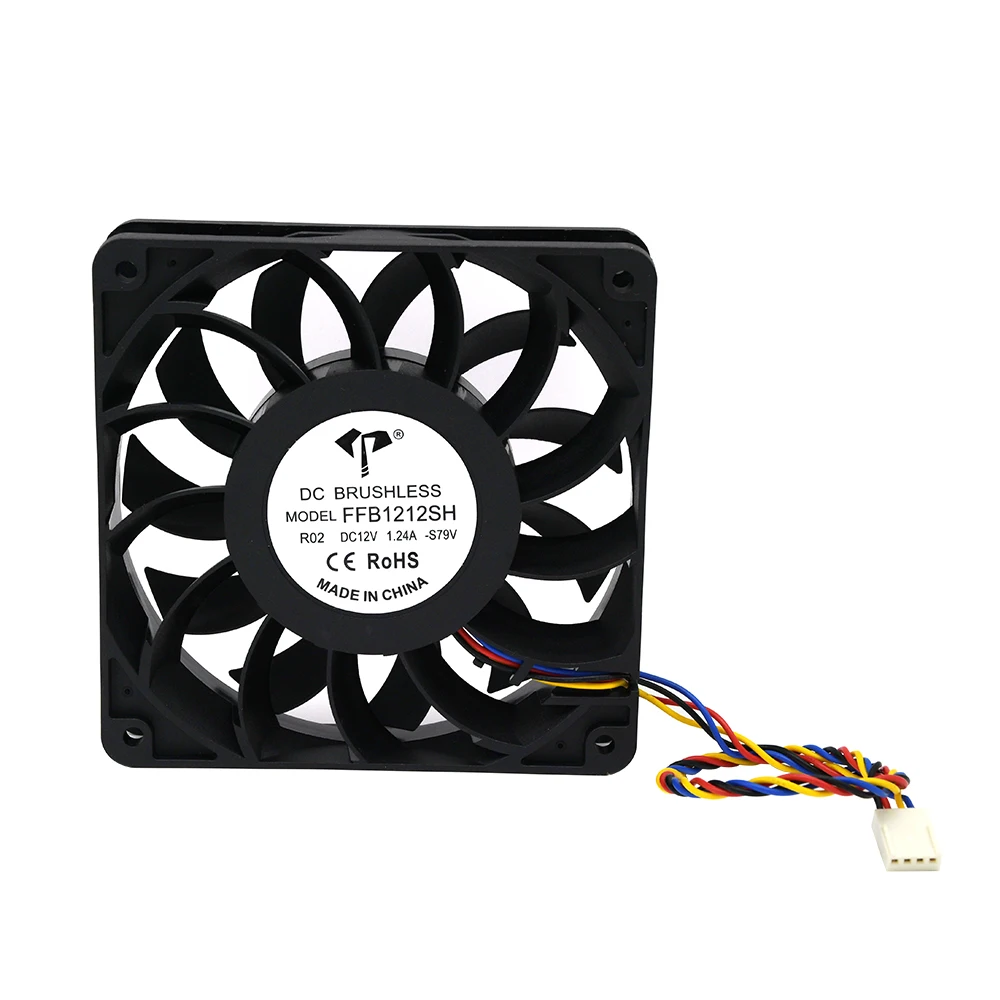 

12025 AFB 1212SH FFB1212SH Double Ball Bearing Silent Cooling Fan 3-Pin Server Inverter Case Axial Cooler Industrial Fans