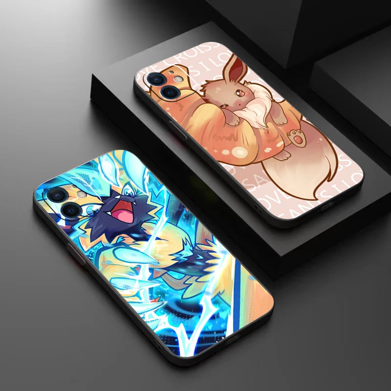

Cartoon Pikachu Pokémon Phone Case For Funda iPhone 13 12 11 Pro Max Mini X XR XS Max 6 6s 7 8 Plus Soft Liquid Silicon Carcasa