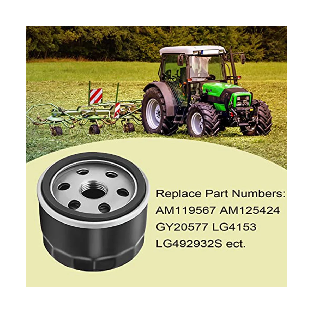 Масляный фильтр для John Dee AM125424 696854 492932S 492932 695396 GY20577 492056 842921 Kawasaki 49065-7007 (1 шт.)