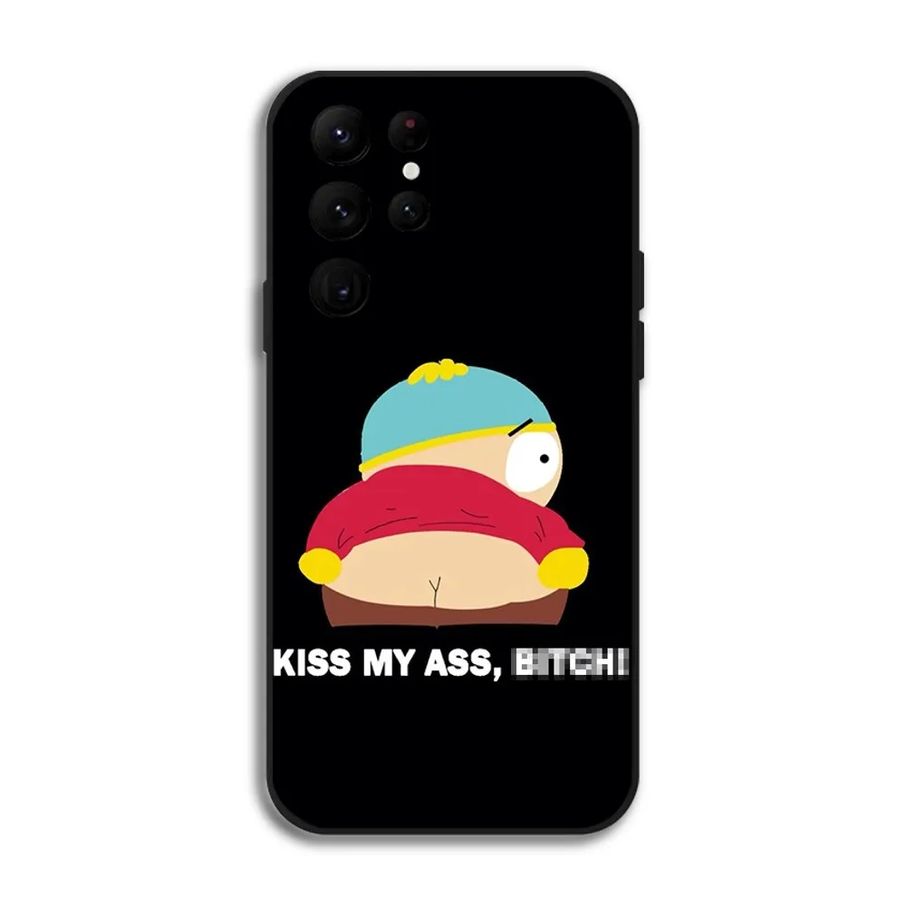 S-SouTHs P-Park Anime Cute Phone Case for Samsung Galaxy S24 Ultra S22 S23 S21 S20 5G Protective Silicone TPU Funda