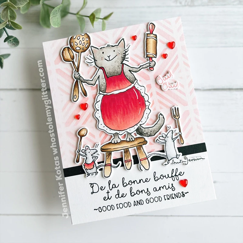 Новинка 2022 прозрачные штампы с рисунком животного кошки мамы и металлические