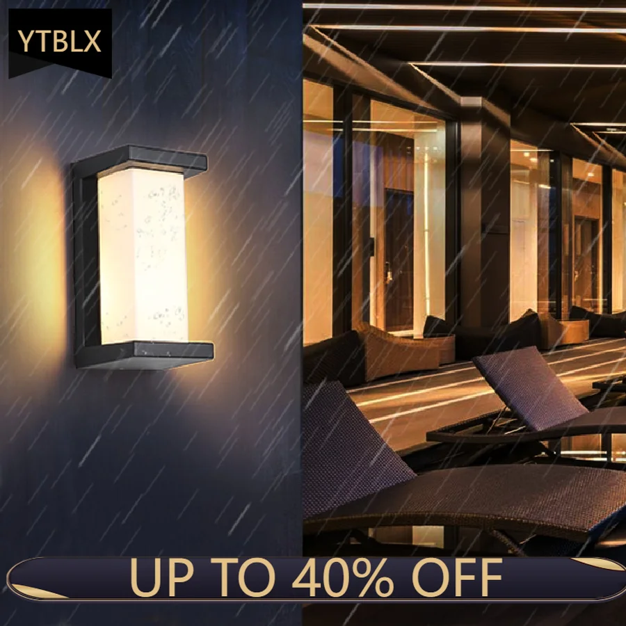 

Уличный настенный светильник, водонепроницаемый уличный светодиодный суперъяркий светильник для коридора, лестницы, двора, двери, балкона,...