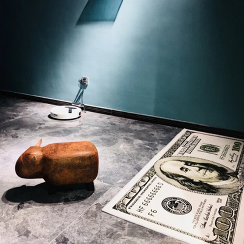 Креативный 3D ковер долларов для гостиной напольный коврик прикроватный дверной