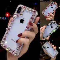 luxury bling colorful stone crystal case for samsung m32 m42 m52 m62 m22 m10 m20 m01 m30 m30s m21 m31s m51 diamond coque fundas