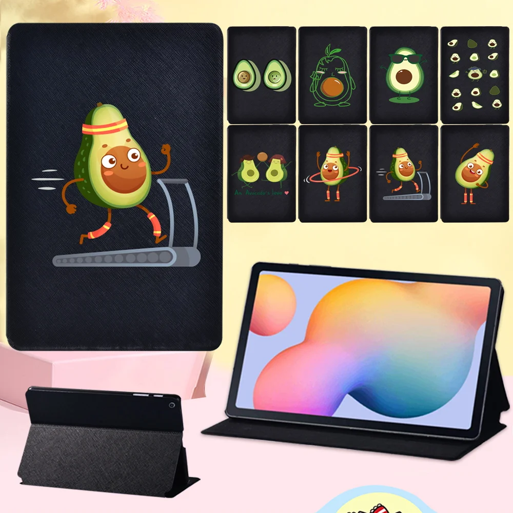 

Tablet Case for Samsung Galaxy Tab S6 Lite P610 P615 10.4 Inch Cute Style Avocado Pattern Shell Flip Stand Cover + Free Stylus