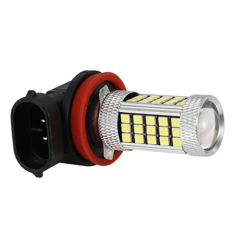 2 шт. H11 H8 H9 белый свет 6000K 2835 лм 66SMD автомобильная лампа дневного света фотосвет для