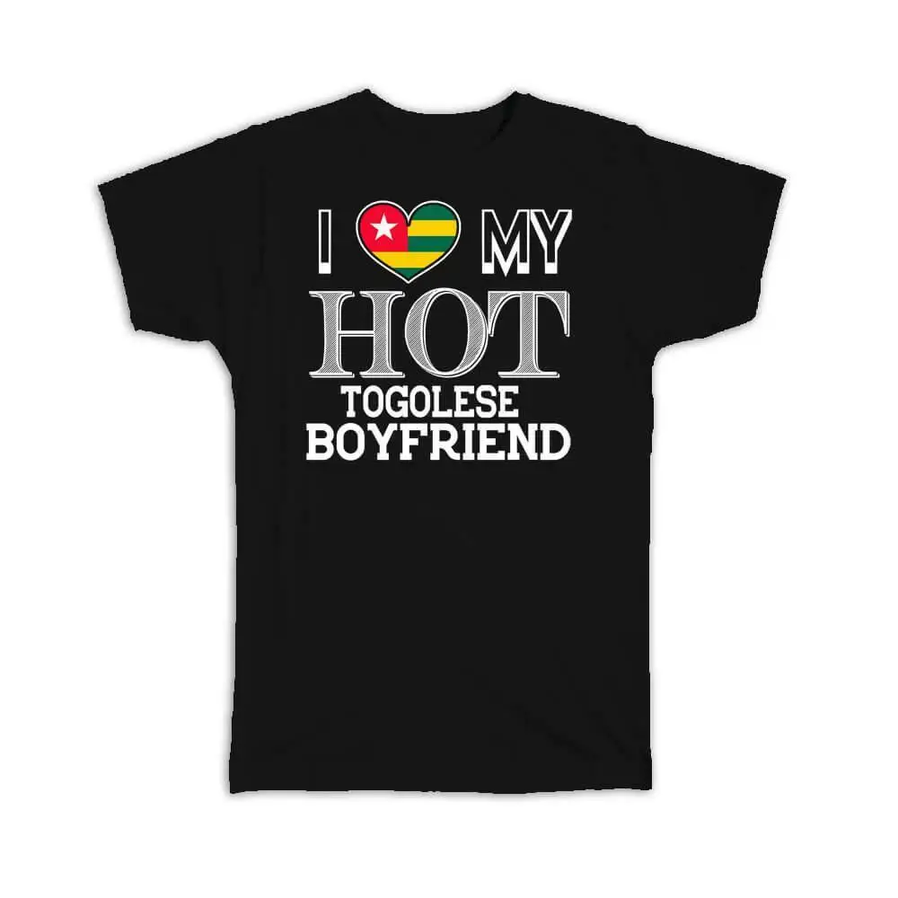 Надпись I Love My Hot Togolese Boy Togo Flag Country День святого Валентина