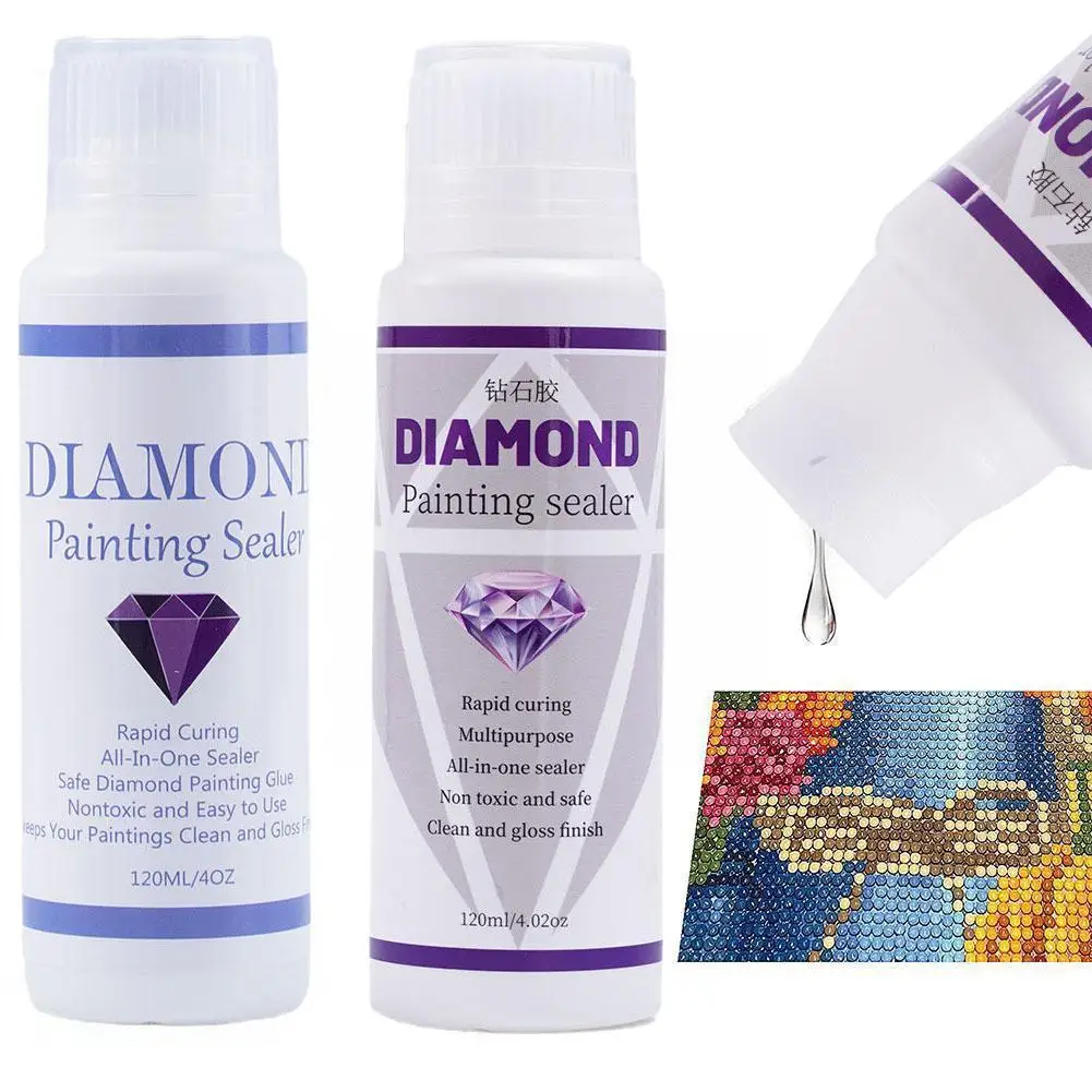 

5d Art Glue Anti-dropping Drying Glue Art Diamond Waterproof Drawing Diamond Glue Painting Accessories Sea U1y2
