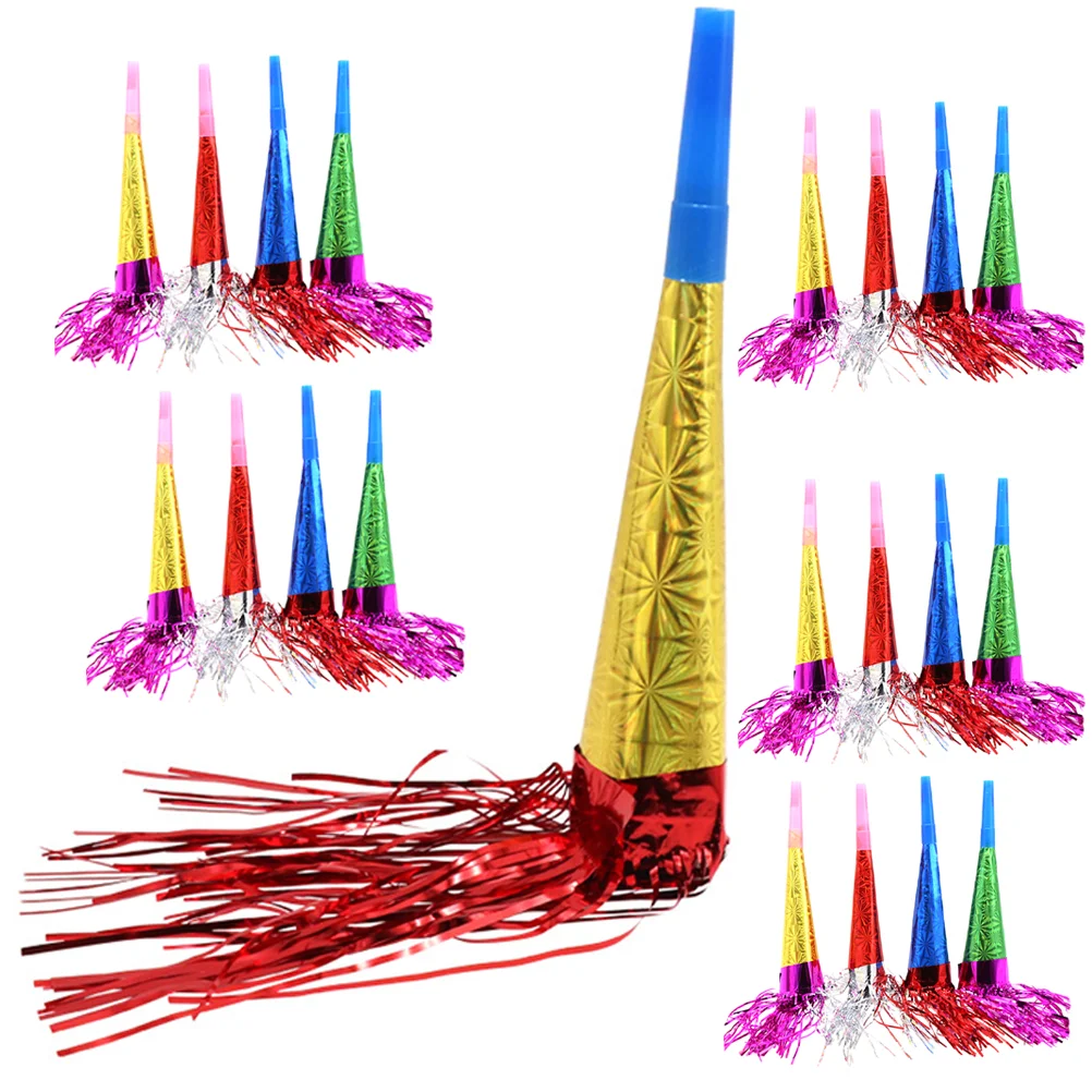 

Fringed Noise Maker Party Horns Party Blowers Festival Party Favor Laser Paper Speakers Birthday Party Props Whistles