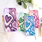 Чехол для телефона с сердечками для iphone 11 12 13 Pro Max, противоударный чехол для iphone Xr Xs Max 7 8 6 6S Plus 12 13 Mini SE, задняя крышка