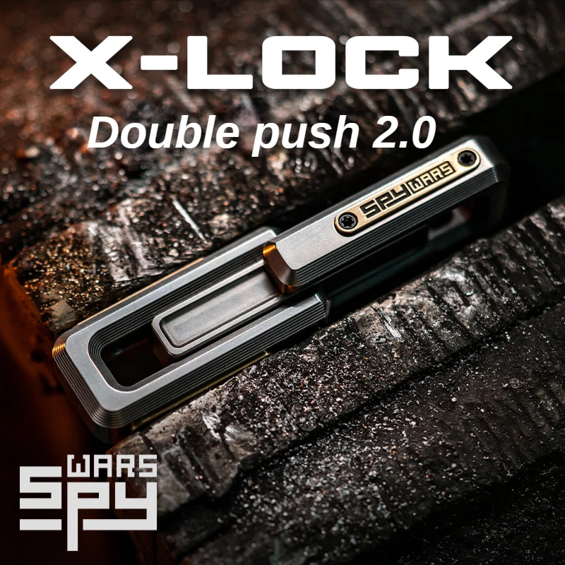 Xlock Magnetic Double Push 2.0 Push Egg Gyro Push Card Fidget Spinner Black Technology Decompression Finger Toy Edc