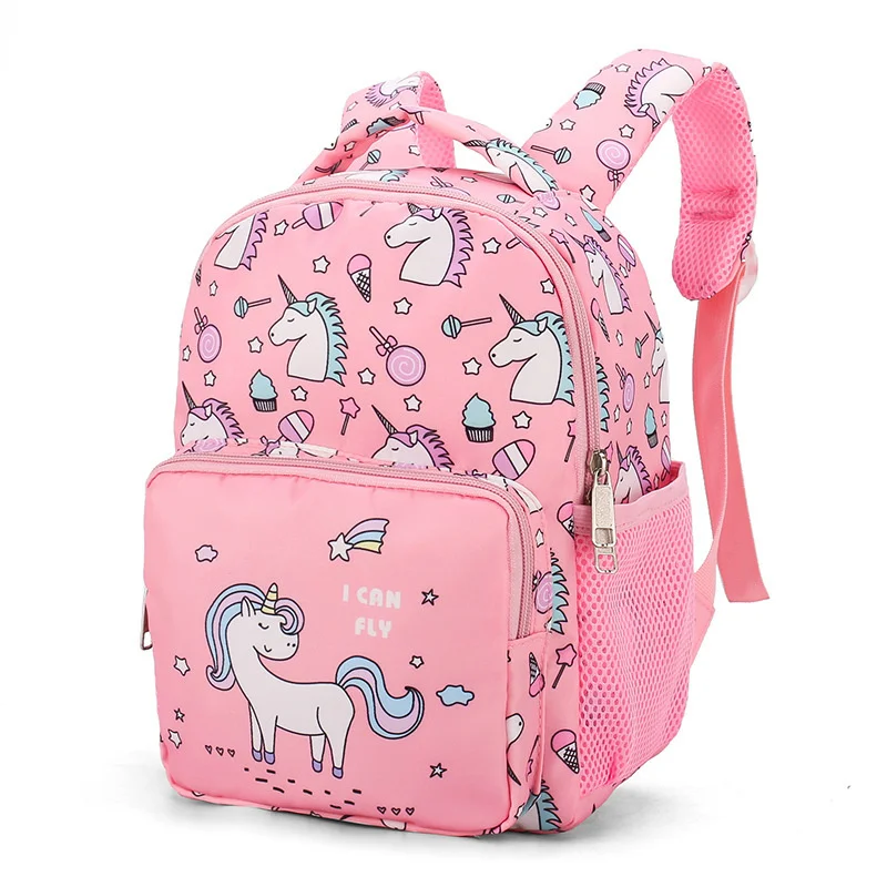 

Kids Girls School Bags Child Pink Kawaii Unicorn Printing Backpack Kindergarten Cute Children's Schoolbag Waterproof Bookbag