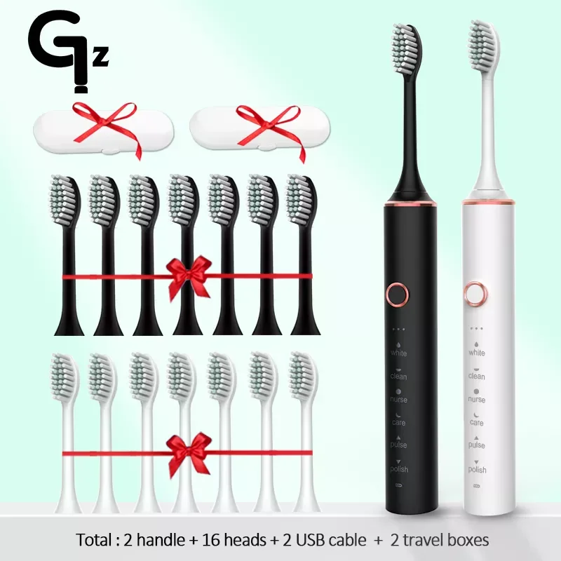 2022 Sonic  Toothbrush ipx7 Adult Timer Brush 18 Mode USB Charger Rechargeable Tooth Brushes Replacement Heads Set enlarge