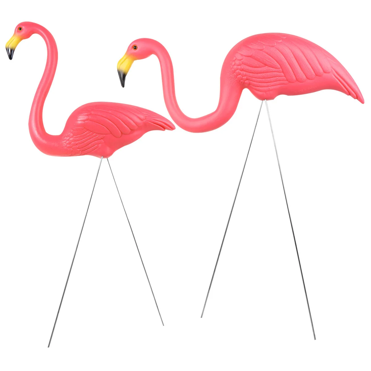

2Pcs Flamingos Stakes Garden Ornaments Flamingos for Indoor Outdoor Patio Pot Flower Bed Home Decoration Rosy