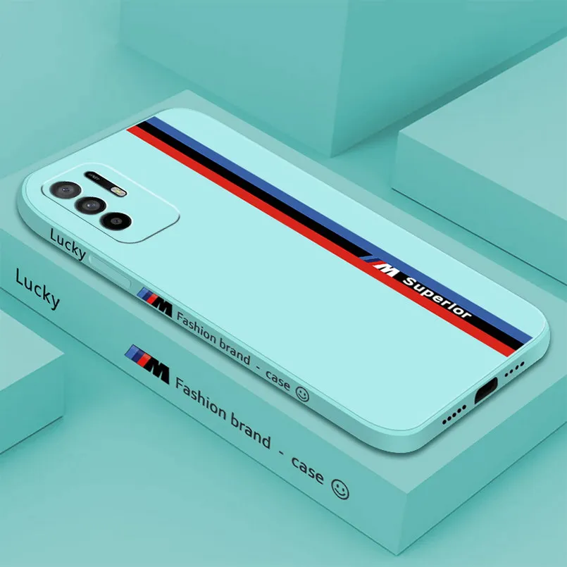 

Smile Lucky Phone Case for OPPO A94 5G A95 A55 A93 A32 A53 A15 A15S A35 A72 A73 A52 A5 A9 Soft Liquid Camera Lens protect cover