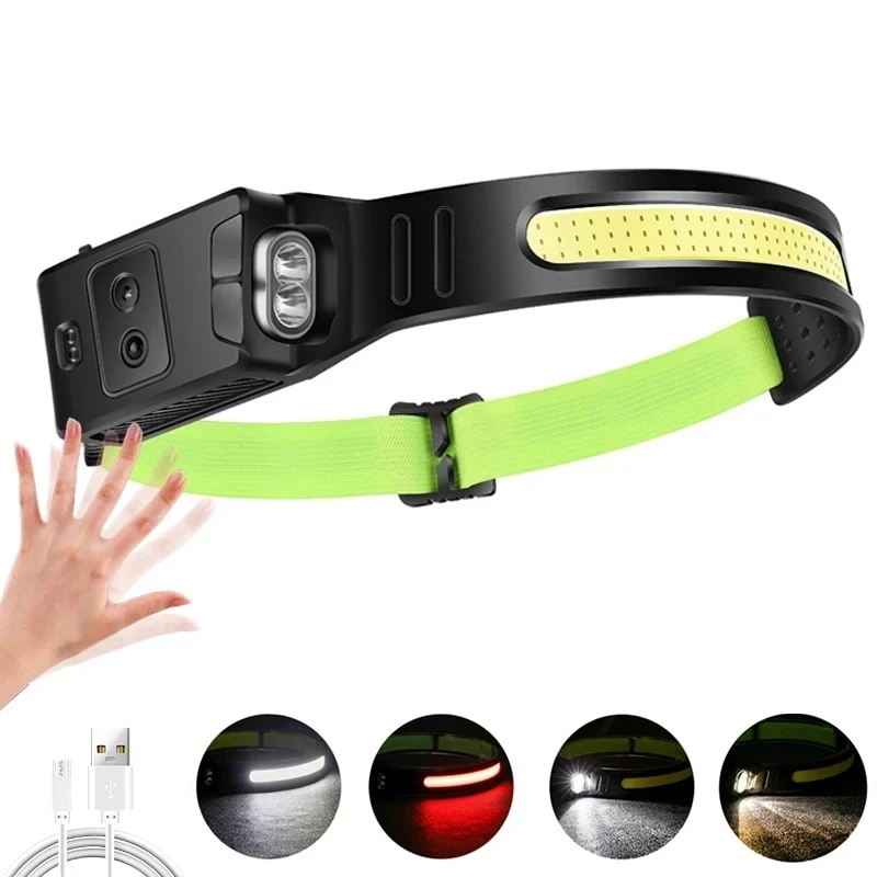 

KDULIT Налобный Фонарь Черный Силиконовый COB+XPE