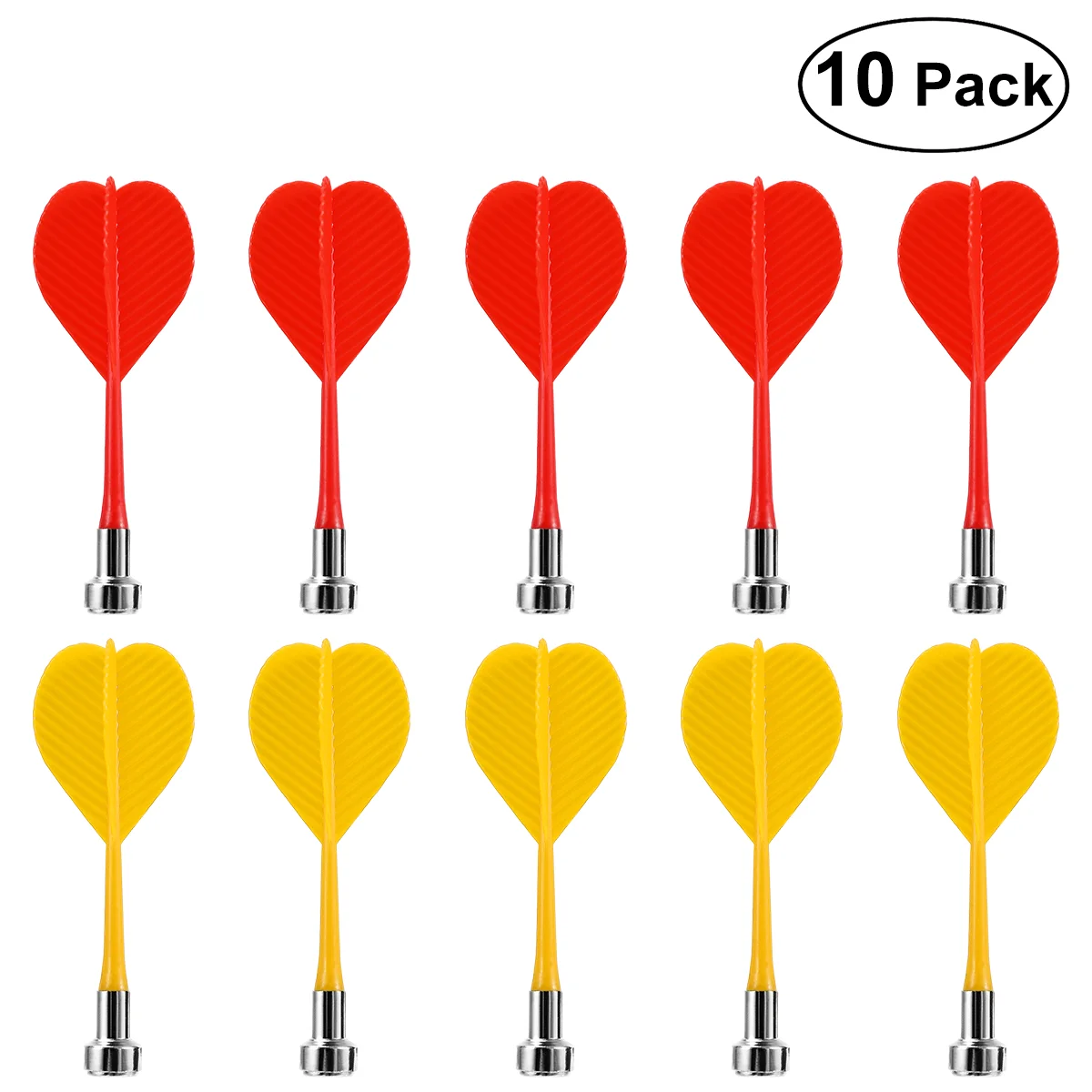 

NUOLUX 10 шт. Сменные прочные безопасные пластиковые крылья, магнитные Bullseye, игрушки-мишени (красные и желтые)