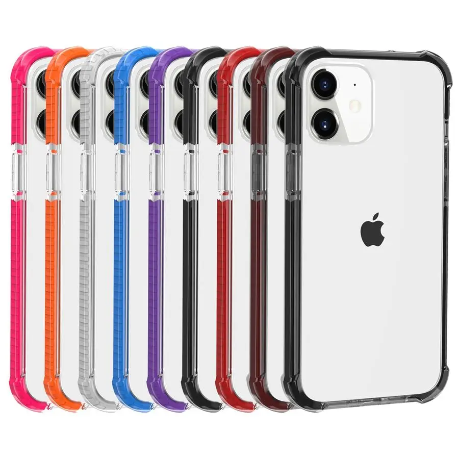 

Акриловый бампер из ТПУ, прозрачный чехол для телефона iPhone 12 mini 11 12 Pro Max XS X XR Max 7 8 Plus, силиконовые чехлы, подушка безопасности