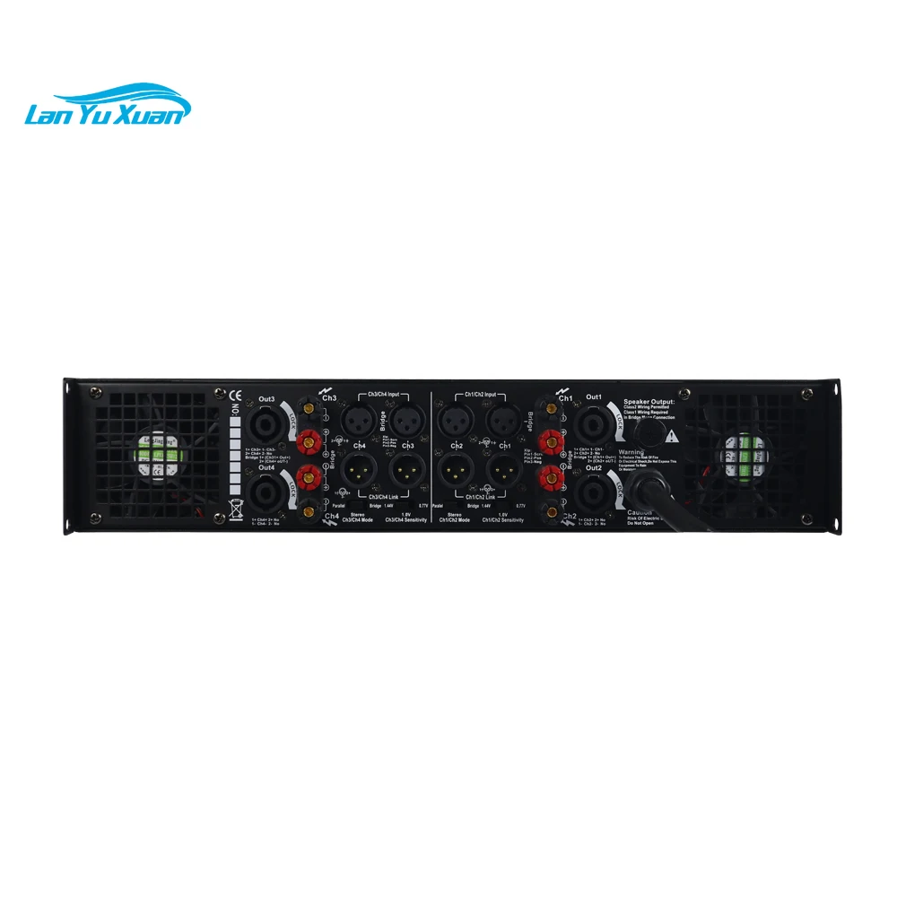 

4 channel 800W audio power amplifier for Stage