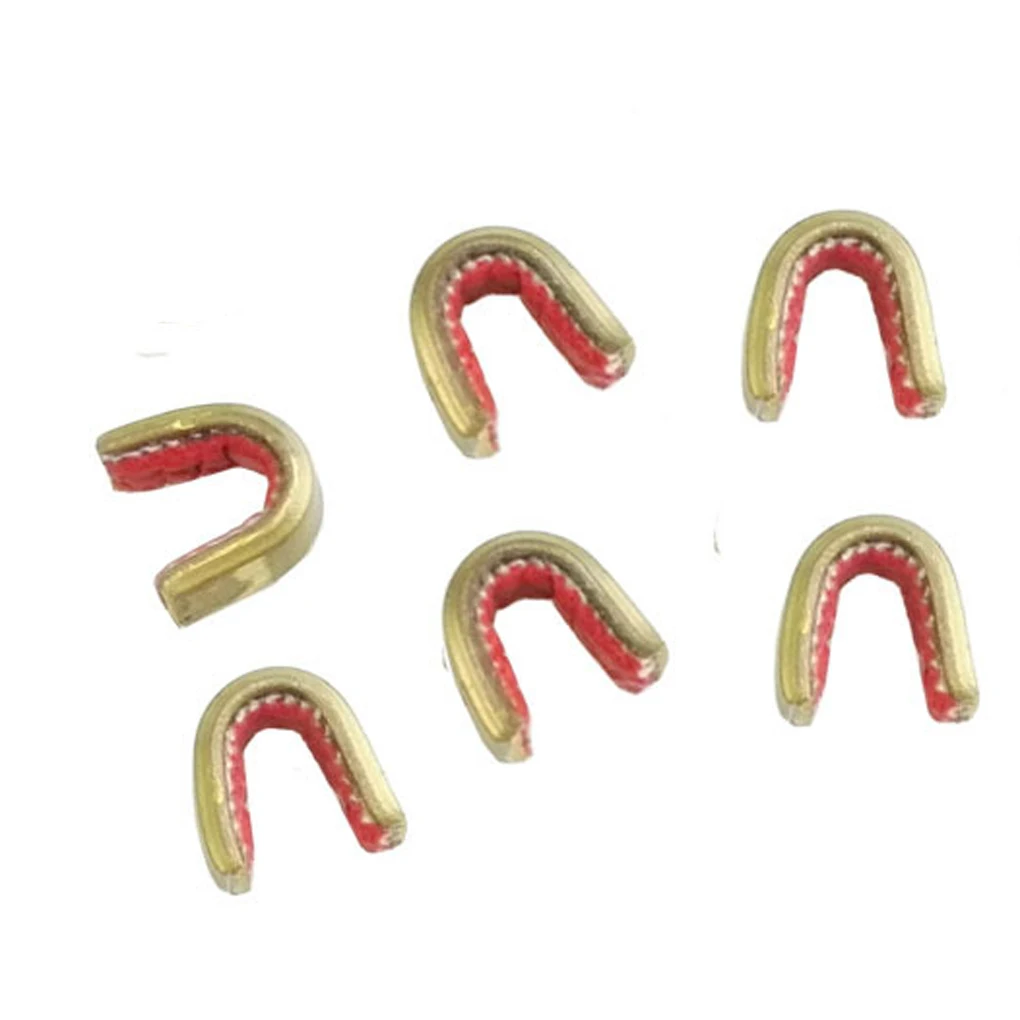 

Strings Clip Copper Nock Point Set Clips Hunting Accessories Plastic Lined Position Stabilizing Outdoor Sports