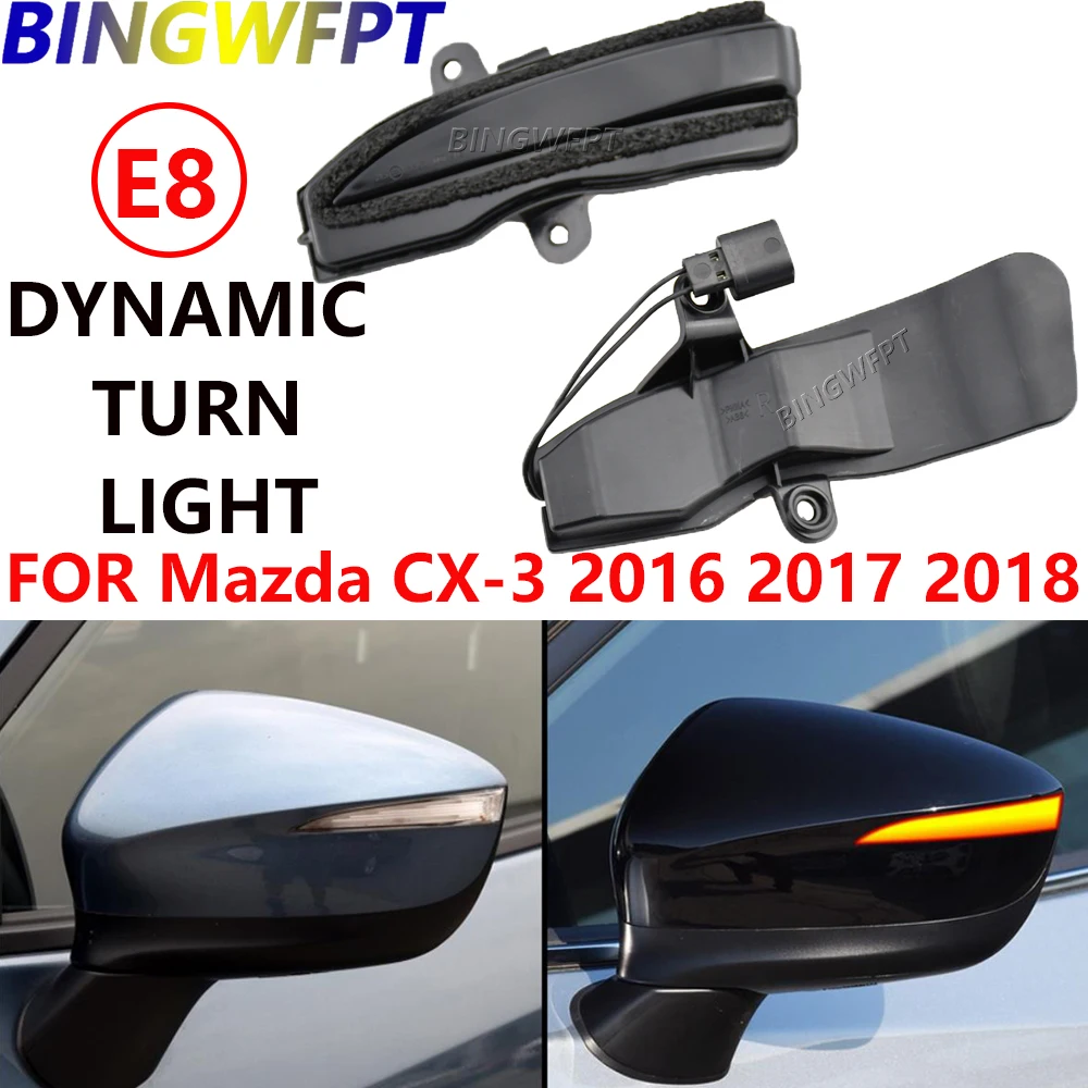 

1 пара, светодиодный динамический поворотный сигнал для Mazda CX-3 CX3 2016-2019