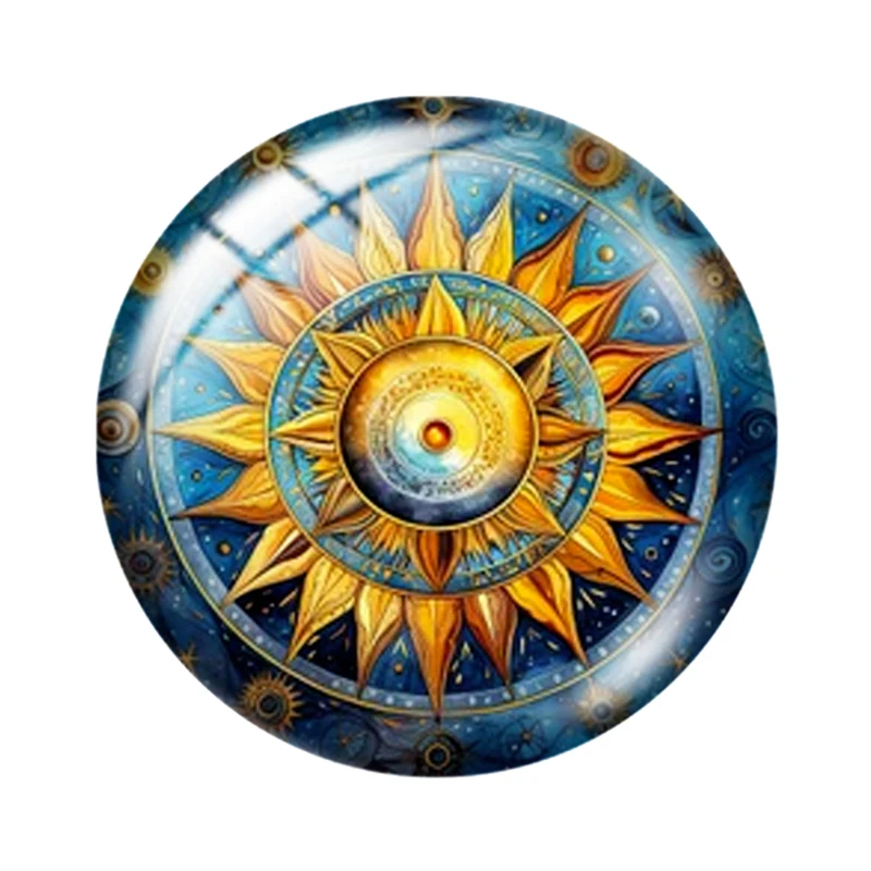 Космическая Мандала 10 шт. 12 мм/18 мм/20 мм/25 мм круглый фотостекло кабошон с плоской