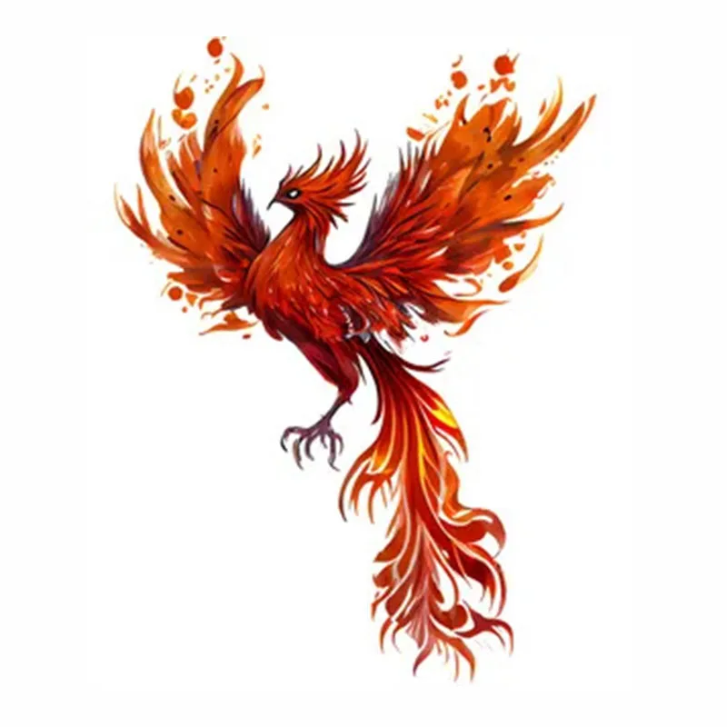 

Персонализированные бутиковые автомобильные наклейки Phoenix Bird из ПВХ, водонепроницаемые украшения для бампера и окна, изысканные наклейки