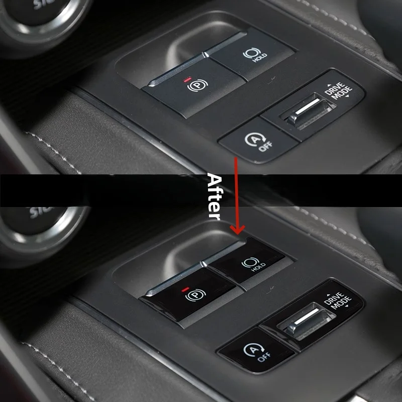 Фото ДЛЯ Toyota Harrier/Venza 2022-2025 Кнопка переключения передач Кнопка запуска Кнопка запуска Защитная наклейка Автомобильные аксессуары №3