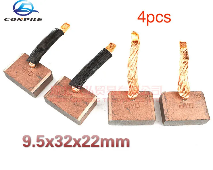 

9.5x32x22mm 4pcs 29 series 39MT high quality starter motor carbon brush