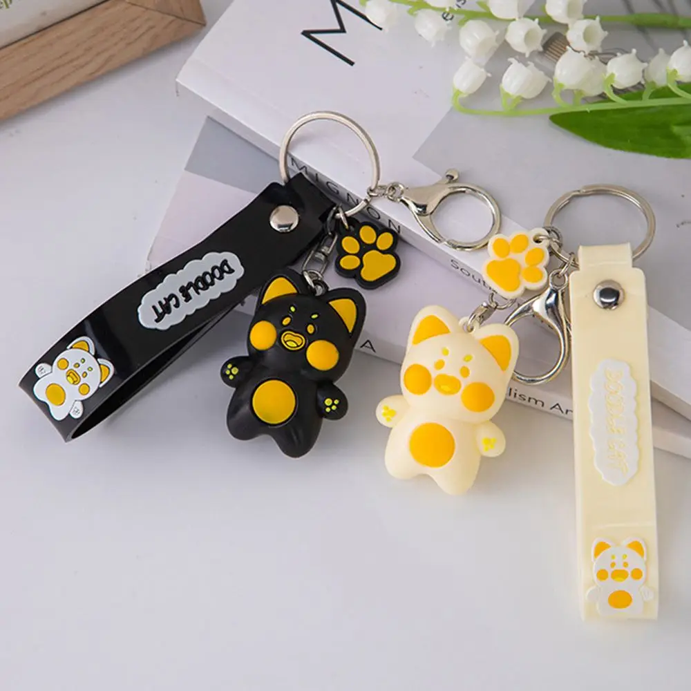 

Cartoon Design Women Keychain Unique Cute Alloy Decoration Korean Style Pendant Cartoon Design Key Holder