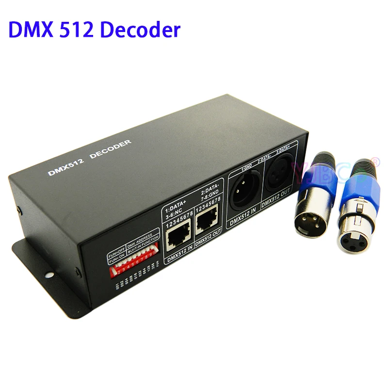12V 24V 3CH /4CH DMX 512 Decoder RGB RGBW LED Strip Controller DMX to PWM RGB stage lamp 3CH*8A 4CH*8A DMX decoder Light dimmer