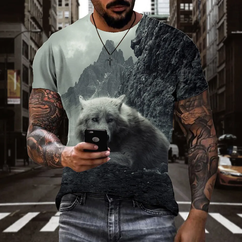 

3d футболка в стиле Харадзюку, Мужская футболка с рисунком