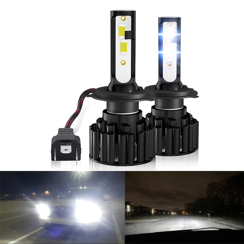 

2PCS LED Headlights Bulb H4 H7 Car Headlight 9006 9012 9004 9007 H13 880 H11 9005 H1 H3 Auto Fog Lights 20000LM CSP Chip 12V 24V