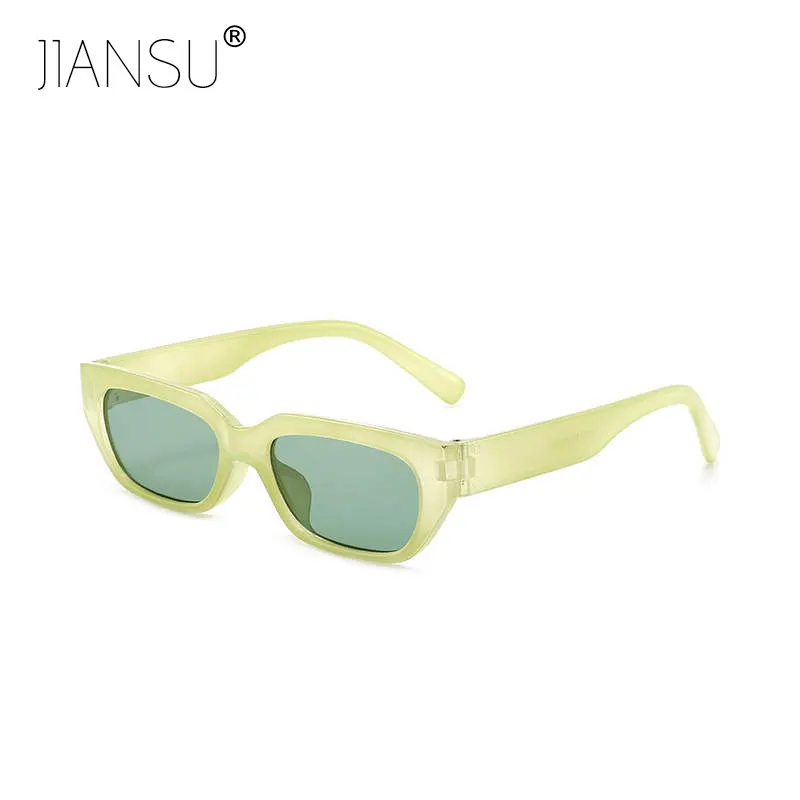 

Прямоугольные солнцезащитные очки для женщин и мужчин, модные солнцезащитные очки в стиле ретро с защитой от УФ-лучей 400, квадратные трендов...